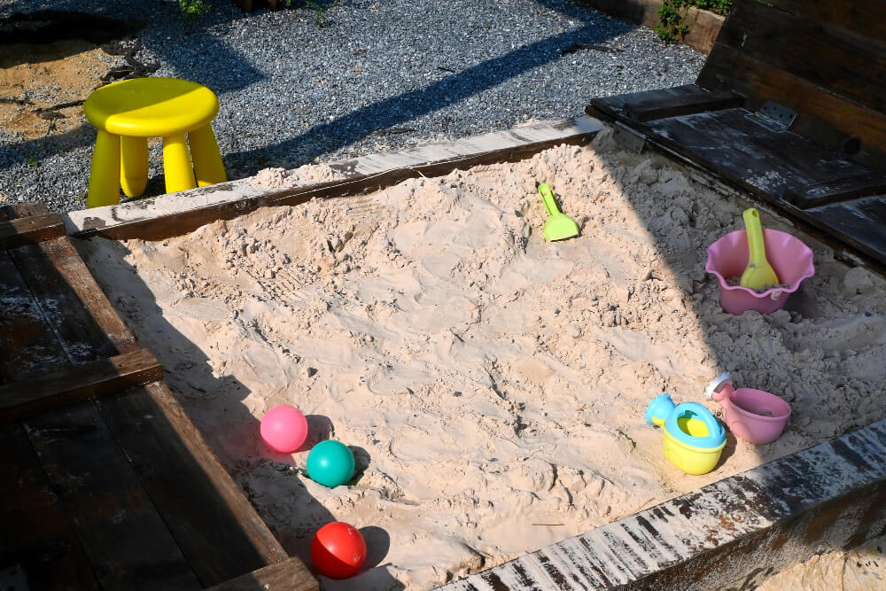детская песочница, фото
